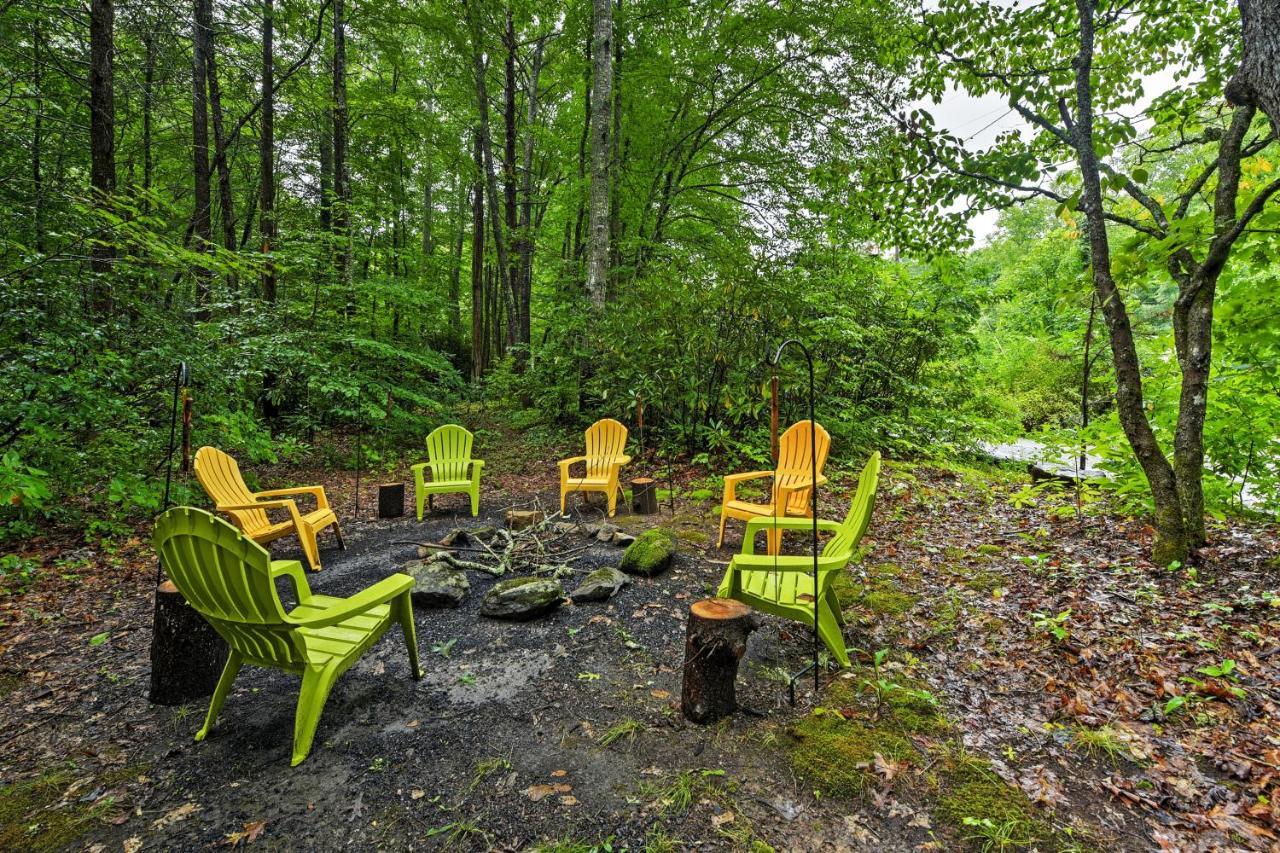 Serene Creekside Cottage Near Asheville Fire Pit Candler Exteriér fotografie