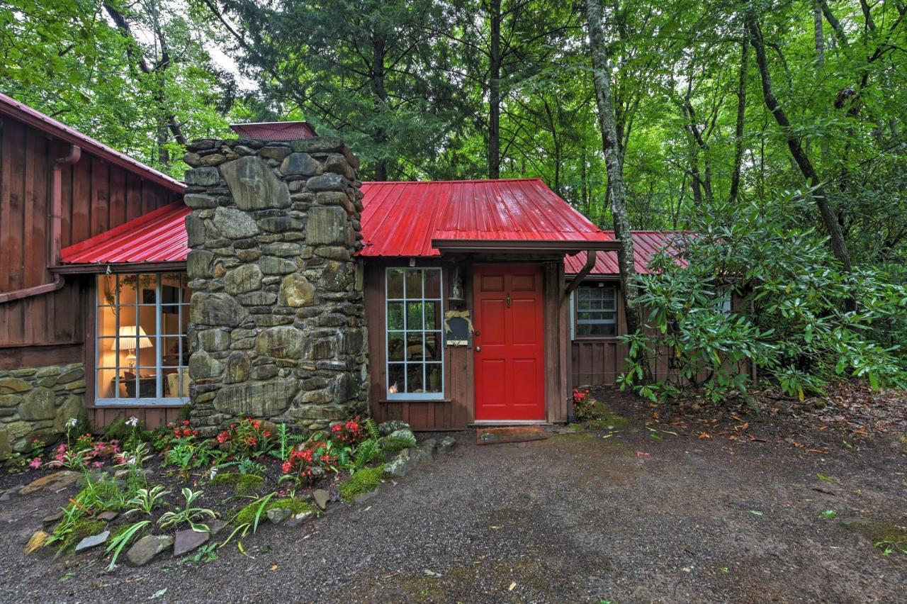 Serene Creekside Cottage Near Asheville Fire Pit Candler Exteriér fotografie