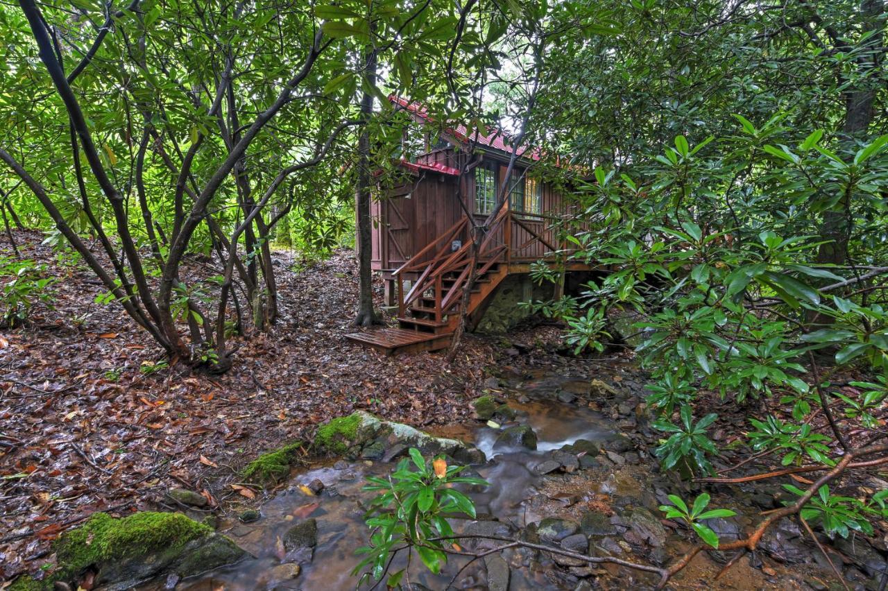 Serene Creekside Cottage Near Asheville Fire Pit Candler Exteriér fotografie